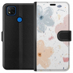 Portemonnee-hoesje voor Xiaomi Redmi 9C met Bloemen ontwerp Portemonnee-hoesje voor Xiaomi Redmi 9C met Bloemen ontwerp