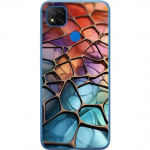Mobiele hoes voor Xiaomi Redmi 9C met Metallic patroon ontwerp