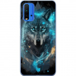 Mobiele hoes voor Xiaomi Redmi 9T met Wolf ontwerp