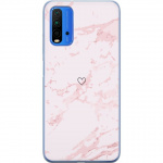 Mobiele hoes voor Xiaomi Redmi 9T met Roze Hart ontwerp Mobiele hoes voor Xiaomi Redmi 9T met Roze Hart ontwerp