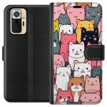 Portemonnee-hoesje voor Xiaomi Redmi Note 10 Pro met Kattenpatroon ontwerp