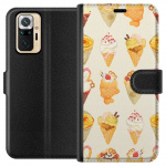 Portemonnee-hoesje voor Xiaomi Redmi Note 10 Pro met Glasachtig ontwerp