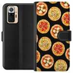 Portemonnee-hoesje voor Xiaomi Redmi Note 10 Pro met Pizza ontwerp