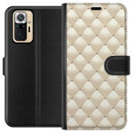 Portemonnee-hoesje voor Xiaomi Redmi Note 10 Pro met Goudglans ontwerp