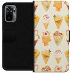 Portemonnee-hoesje voor Xiaomi Redmi Note 10S met Glasachtig ontwerp