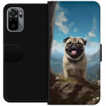 Portemonnee-hoesje voor Xiaomi Redmi Note 10S met Blije Hond ontwerp