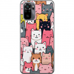 Mobiele hoes voor Xiaomi Redmi Note 10S met Kattenpatroon ontwerp