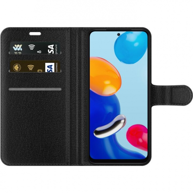 Portemonnee-hoesje voor Xiaomi Redmi Note 11 met Voetbal ontwerp