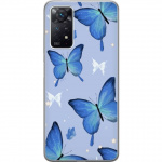 Mobiele hoes voor Xiaomi Redmi Note 11 Pro met Blauwe vlinders ontwerp
