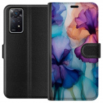 Portemonnee-hoesje voor Xiaomi Redmi Note 11 Pro 5G met Magische bloemen ontwerp