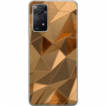 Mobiele hoes voor Xiaomi Redmi Note 11 Pro 5G met 3D Goud ontwerp