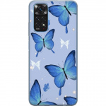 Mobiele hoes voor Xiaomi Redmi Note 11S met Blauwe vlinders ontwerp