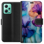 Portemonnee-hoesje voor Xiaomi Redmi Note 12 met Magische bloemen ontwerp