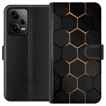 Portemonnee-hoesje voor Xiaomi Redmi Note 12 Pro met Luxe Patroon ontwerp