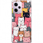 Mobiele hoes voor Xiaomi Redmi Note 12 Pro met Kattenpatroon ontwerp