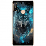 Mobiele hoes voor Xiaomi Redmi 6 Pro met Wolf ontwerp