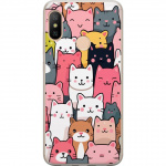 Mobiele hoes voor Xiaomi Redmi 6 Pro met Kattenpatroon ontwerp