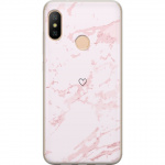 Mobiele hoes voor Xiaomi Redmi 6 Pro met Roze Hart ontwerp Mobiele hoes voor Xiaomi Redmi 6 Pro met Roze Hart ontwerp