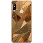 Mobiele hoes voor Xiaomi Redmi 6 Pro met 3D Goud ontwerp