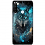 Mobiele hoes voor Xiaomi Redmi Note 8 met Wolf ontwerp