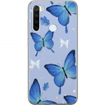 Mobiele hoes voor Xiaomi Redmi Note 8 met Blauwe vlinders ontwerp