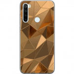 Mobiele hoes voor Xiaomi Redmi Note 8 met 3D Goud ontwerp