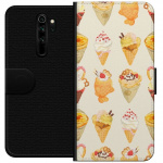 Portemonnee-hoesje voor Xiaomi Redmi Note 8 Pro met Glasachtig ontwerp
