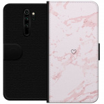 Portemonnee-hoesje voor Xiaomi Redmi Note 8 Pro met Roze Hart ontwerp