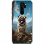 Mobiele hoes voor Xiaomi Redmi Note 8 Pro met Blije Hond ontwerp