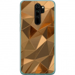 Mobiele hoes voor Xiaomi Redmi Note 8 Pro met 3D Goud ontwerp
