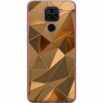 Mobiele hoes voor Xiaomi Redmi Note 9 met 3D Goud ontwerp