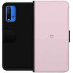 Portemonnee-hoesje voor Xiaomi Redmi Note 9 4G met Hart ontwerp