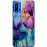 Mobiele hoes voor Xiaomi Redmi Note 9 4G met Magische bloemen ontwerp