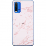 Mobiele hoes voor Xiaomi Redmi Note 9 4G met Roze Hart ontwerp