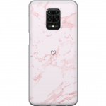 Mobiele hoes voor Xiaomi Redmi Note 9S met Roze Hart ontwerp