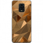 Mobiele hoes voor Xiaomi Redmi Note 9S met 3D Goud ontwerp