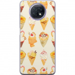 Mobiele hoes voor Xiaomi Redmi Note 9T met Glasachtig ontwerp