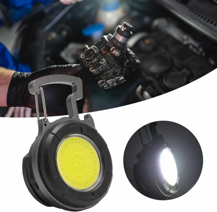 LED-lampa med karbinhake LED-lampa med karbinhake