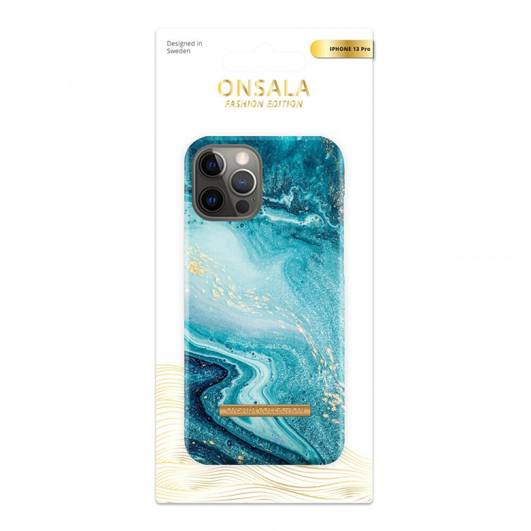 ONSALA COLLECTION Mobile Cover Soft Blue Sea Marble iPhone 13 Pro ONSALA COLLECTION Mobile Cover Soft Blue Sea Marble iPhone 13 Pro