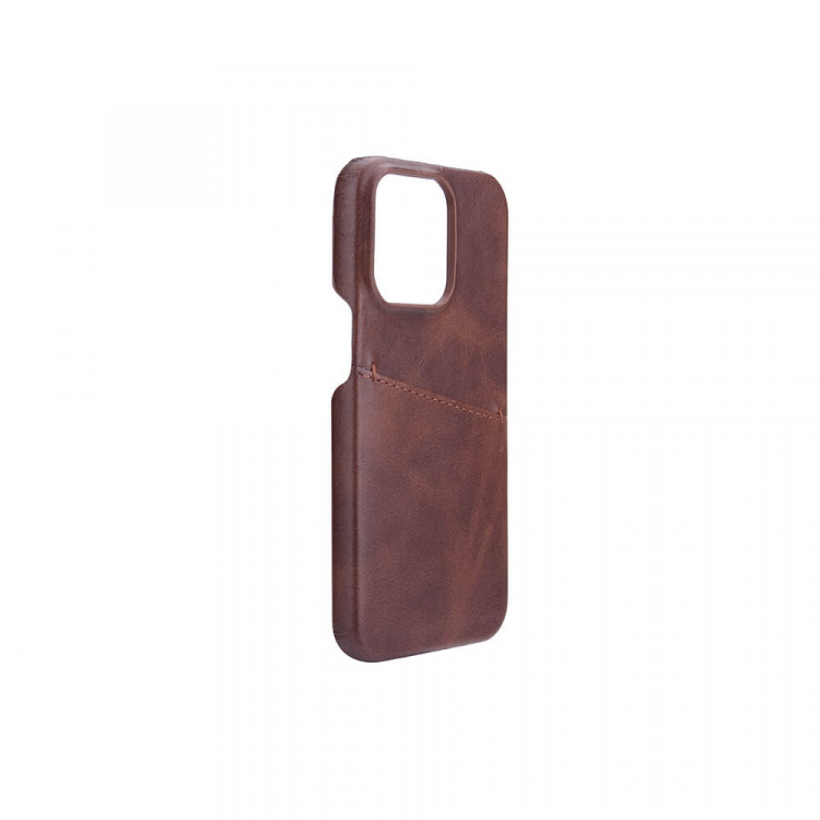 ONSALA Mobile Cover Brown with Cardpocket iPhone 13 Pro