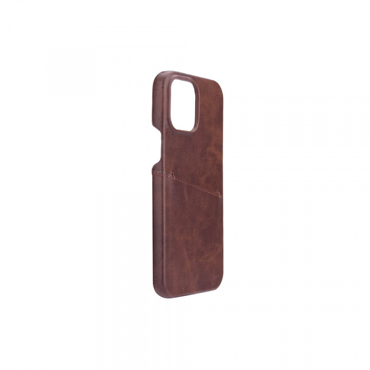 ONSALA Mobile Cover Brown with Cardpocket iPhone 13 Pro Max ONSALA Mobile Cover Brown with Cardpocket iPhone 13 Pro Max
