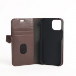 BUFFALO Wallet Leather Brown 3 Cardpockets iPhone 13 Mini BUFFALO Wallet Leather Brown 3 Cardpockets iPhone 13 Mini