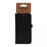 BUFFALO Wallet Leather Black 3 Cardpockets iPhone 13 Pro