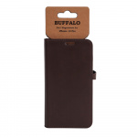 BUFFALO Wallet Leather Brown 3 Cardpockets iPhone 13 Pro BUFFALO Wallet Leather Brown 3 Cardpockets iPhone 13 Pro