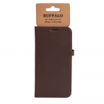BUFFALO Wallet Leather Brown 3 Cardpockets iPhone 13 Pro Max BUFFALO Wallet Leather Brown 3 Cardpockets iPhone 13 Pro Max