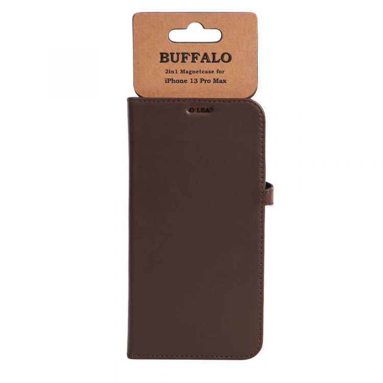 BUFFALO Wallet Leather Brown 3 Cardpockets iPhone 13 Pro Max BUFFALO Wallet Leather Brown 3 Cardpockets iPhone 13 Pro Max