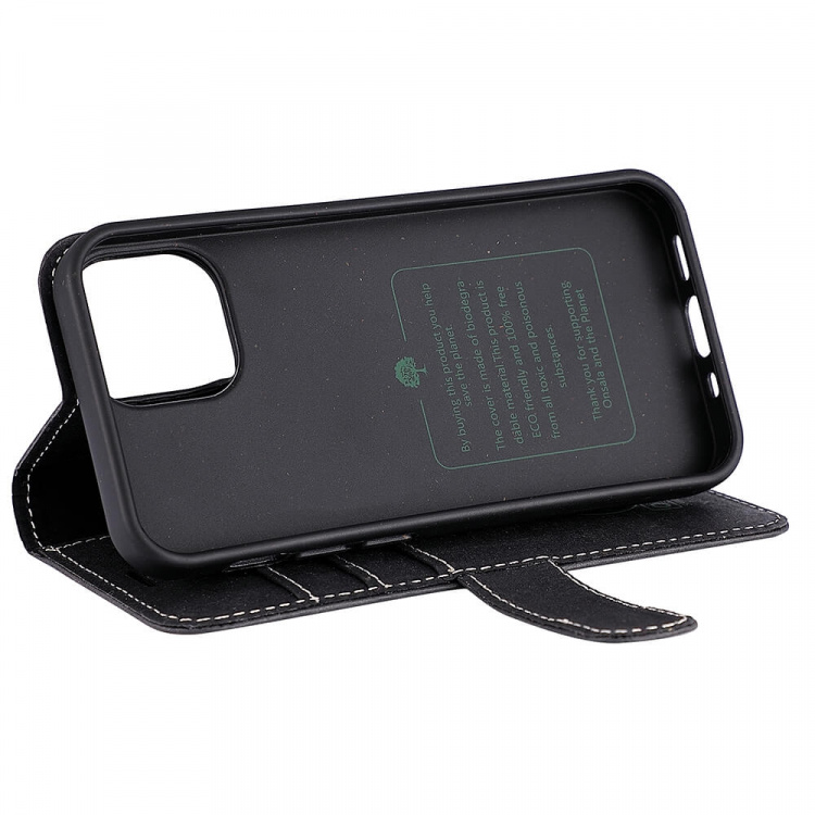 ONSALA ECO Mobile Wallet Black iPhone 13 Mini ONSALA ECO Mobile Wallet Black iPhone 13 Mini