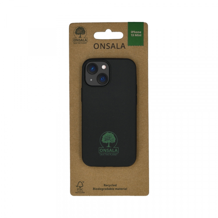 ONSALA ECO Mobile Cover Black iPhone 13 Mini