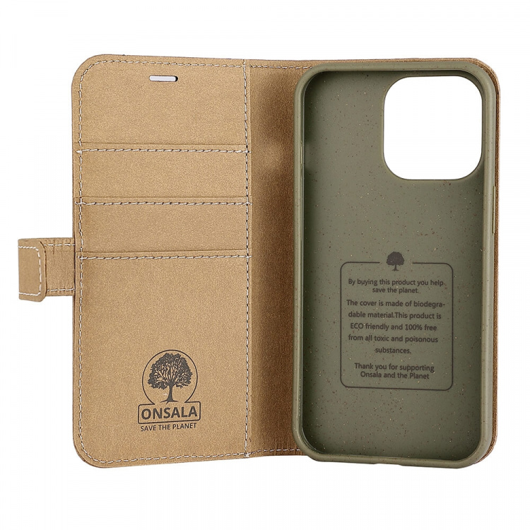 ONSALA ECO Mobile Wallet Sand iPhone 13 Pro