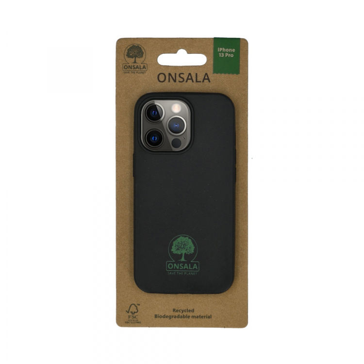 ONSALA ECO Mobile Cover Black iPhone 13 Pro ONSALA ECO Mobile Cover Black iPhone 13 Pro